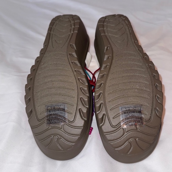 Skechers Colorful Strappy Slingback Wedge Sandals Size 7.5 NWT - Picture 3 of 7